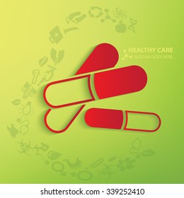 Drug symbol design, clean vector