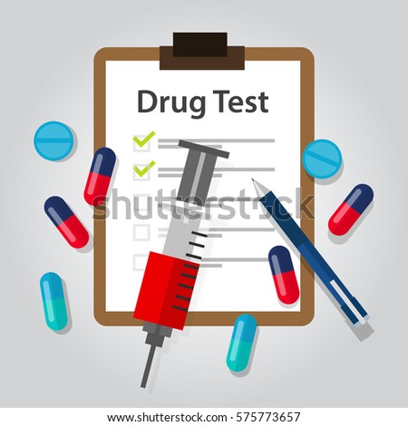 drug test medical document report illegal narcotic and addiction detection result