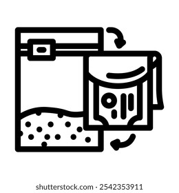 tráfico de drogas ícone crime vetor. tráfico de drogas sinal de crime. isolada contorno símbolo ilustração preta