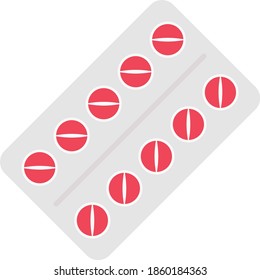 drug vector flat colour icon