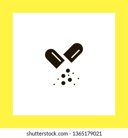 drug vector icon. flat design