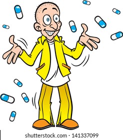 Drugged out man