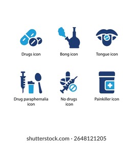 Drugs, Bong, Tongue, Drug paraphernalia, No drugs, Painkiller icon