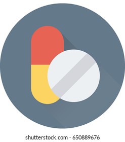 Drugs Colored Vector Icon