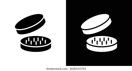 Drugs grinder icon concept, vector illustration
