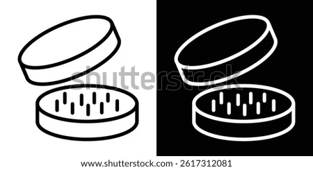 Drugs grinder icon vector for web and mobile app. Symbol isolated.