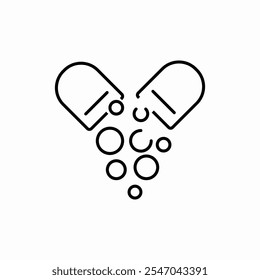 Signo de Vector de ícono saludable de drogas