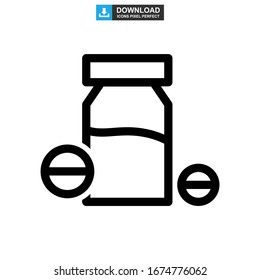 drugs icon or logo isolated sign symbol vector illustration - high quality black style vector icons
