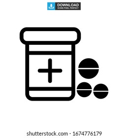 drugs icon or logo isolated sign symbol vector illustration - high quality black style vector icons
