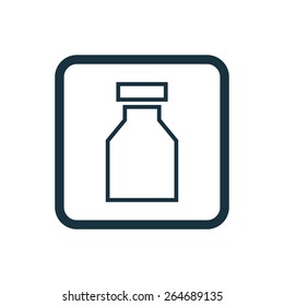 drugs icon Rounded squares button, on white background 