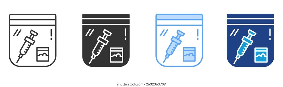 Drugs Icon Set Multiple Style Collection