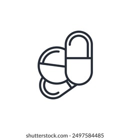 Drogen-Symbol. vector.Editable stroke.linear style Zeichen zur Verwendung Web-Design, logo.Symbol-Illustration.
