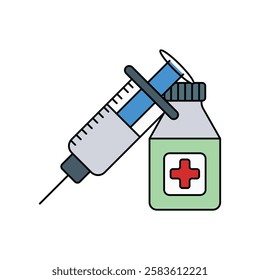 drugs icon with white background vector stock illustration