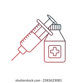 drugs icon with white background vector stock illustration