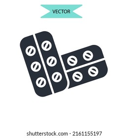drugs icons  symbol vector elements for infographic web