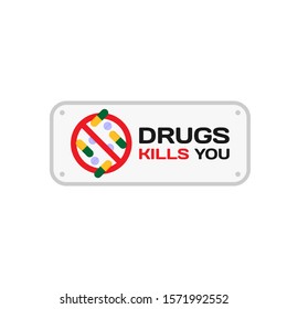 Drugs Kills You Icon : Healthcare Theme, Infographics and Other Graphic Related Assets.