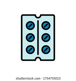 Drugs, pill, capsule vector icon