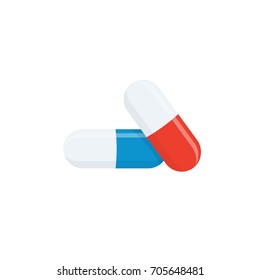 Drugs and Pills medicine tablet vector illustration