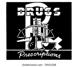 Drugs - Retro Ad Art Banner