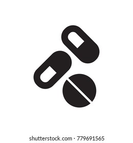 Drugs simple icon. Vector illustration, EPS 10.