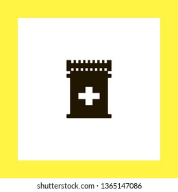 drugs vector icon. flat design