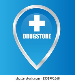 drugstore map pin