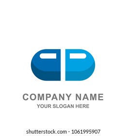 Drugstore Medical Healthcare Logo Vector Illustration 