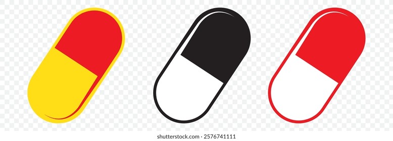 Drugstore. Medicine bottle and pills. Medicament. Black and white icon. Vector illustration. eps 10.