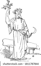 Druid, From the Dictionary of Word and Things, 1888.