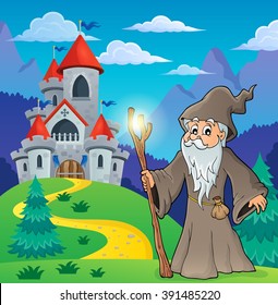 Druid theme image 6 - eps10 vector illustration.