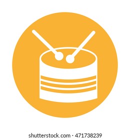 drum baby toy isolated icon vector illustration design
