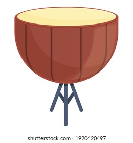 Drum bass icon. Cartoon of drum bass vector icon for web design isolated on white background