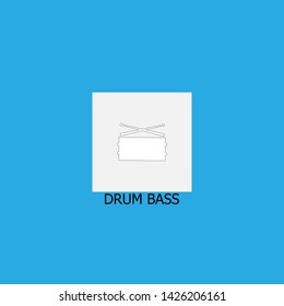 drum bass icon sign signifier vector
