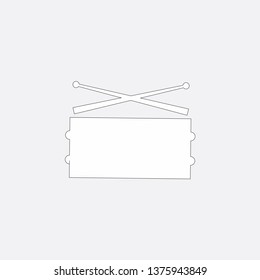 drum bass icon vector