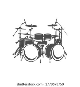 Drum Design vector. Vector illustration of a musical instrument.