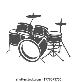 Drum Design vector. Vector illustration of a musical instrument.