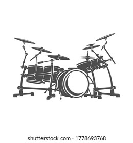Drum Design vector. Vector illustration of a musical instrument.