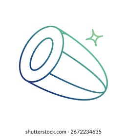 Drum Dholak Symbol auf weißem Hintergrund, Vektorgrafik