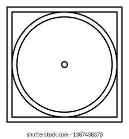 Drum drying in machine delicate mode Clothes care symbols Washing concept Laundry sign icon outline black