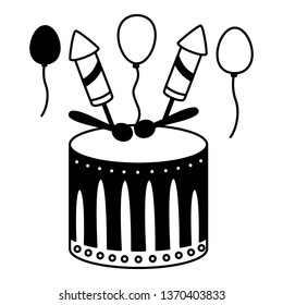 drum fireworks carnival