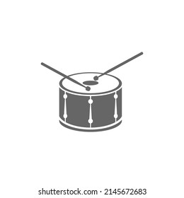 Drum flat design icon illustration template vector