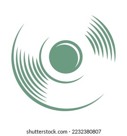 Plantilla de ilustración de icono de diseño plano de tambor