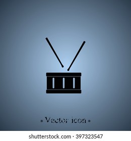 Drum flat icon.