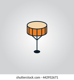 Drum flat icon