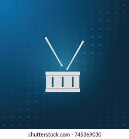 Drum flat icon.