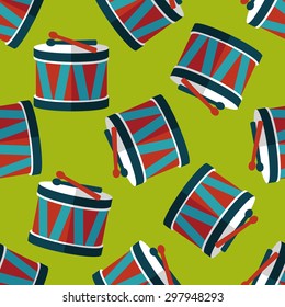 drum flat icon,eps10 seamless pattern background