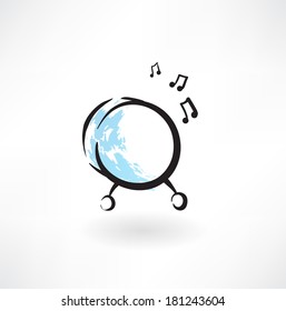 drum grunge icon