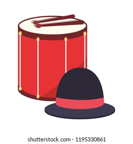 drum hat accessory carnival festival