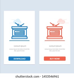 Drum, Holiday, Independence, Independence Day  Blue and Red Download and Buy Now web Widget Card Template