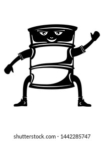 drum icon black, left hand up, right hand down 